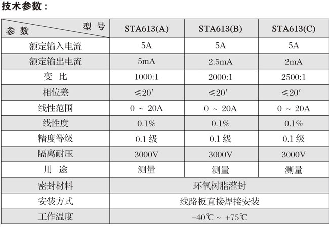 STA613系列精密电流互感器